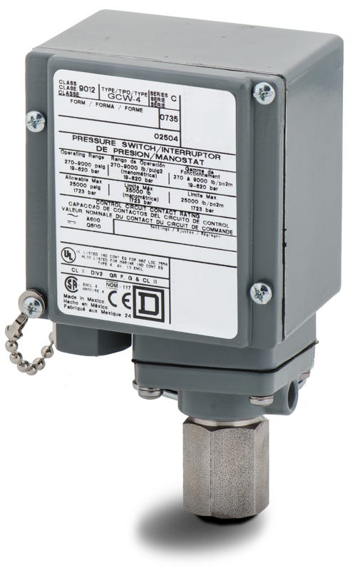 Square D 9012GCW4 Pressure Switch – SuperBreakers