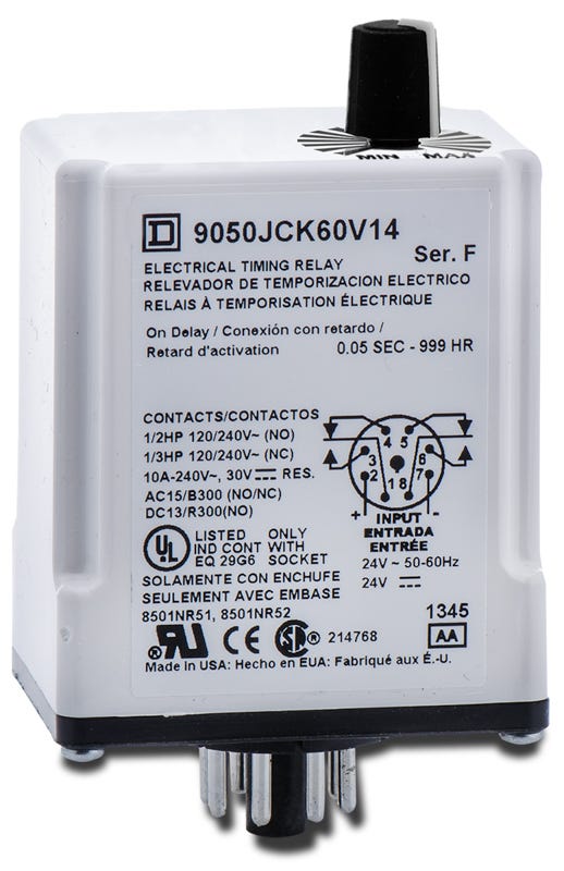 Square D 9050JCK12V14 Timer Relay