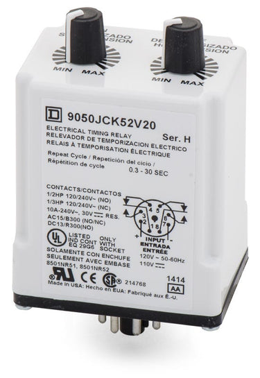 Square D 9050JCK52V20 Timer Relay
