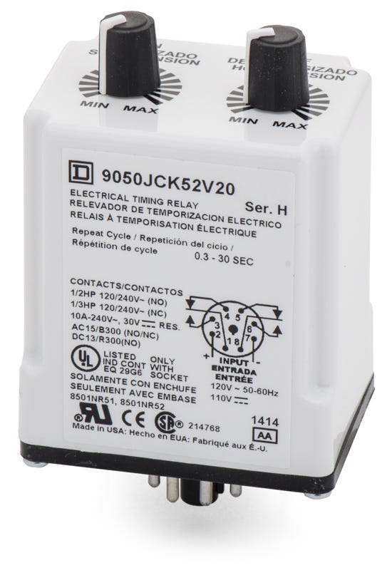 Square D 9050JCK52V20 Timer Relay