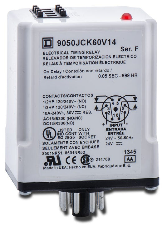 Square D 9050JCK60V14 Timer Relay
