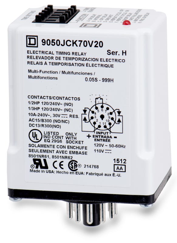 Square D 9050JCK70V20 Timer Relay