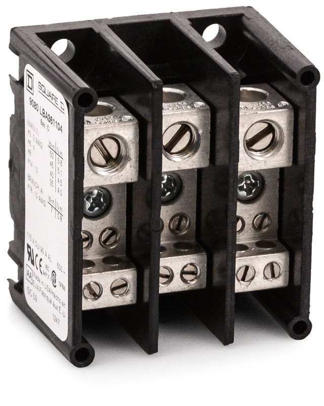 Square D 9080LBA361104 Power Distribution Block