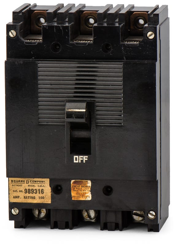 Square D 989316 3 Pole Circuit Breaker