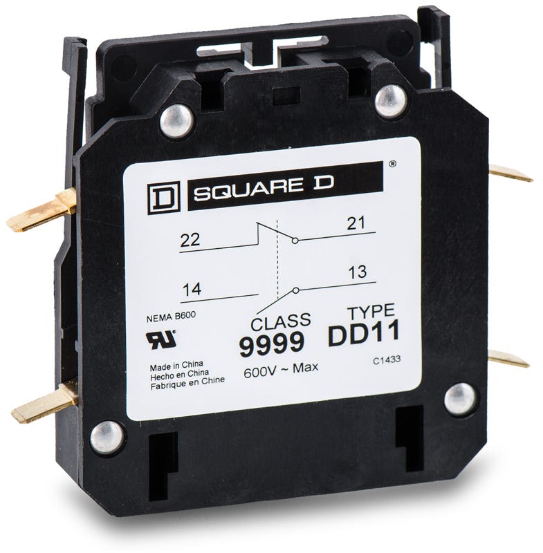 Square D 9999DD11 Auxiliary Contact