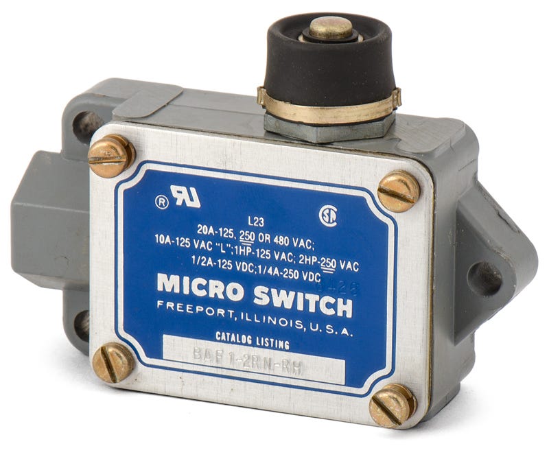 Honeywell BAF1-2RN-RH Plunger Operator Limit Switch