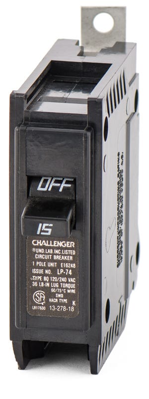 Challenger BQ1C015 1 Pole Circuit Breaker