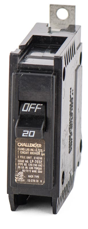 Challenger BQ1C020 1 Pole Circuit Breaker