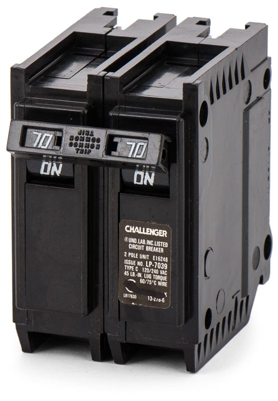 Challenger C270 2 Pole Circuit Breaker