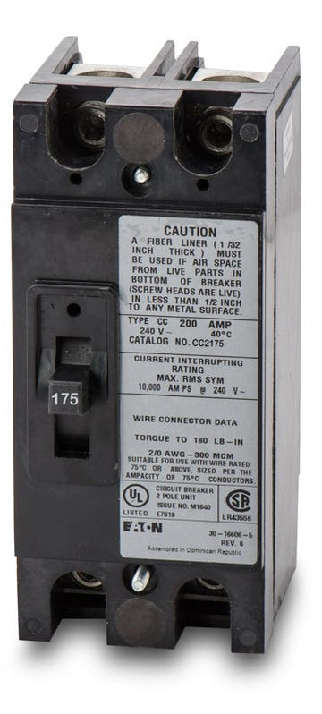 Eaton/Cutler-Hammer CC2175 2 Pole Circuit Breaker