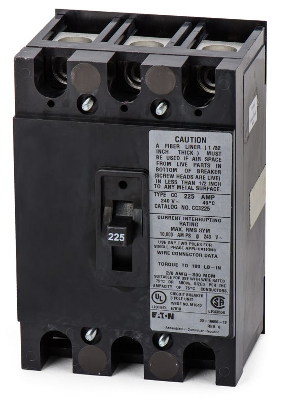 Eaton/Cutler-Hammer CC3225 3 Pole Circuit Breaker