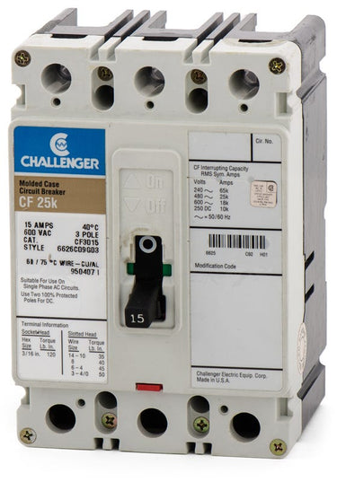 Challenger CF3015 3 Pole Circuit Breaker