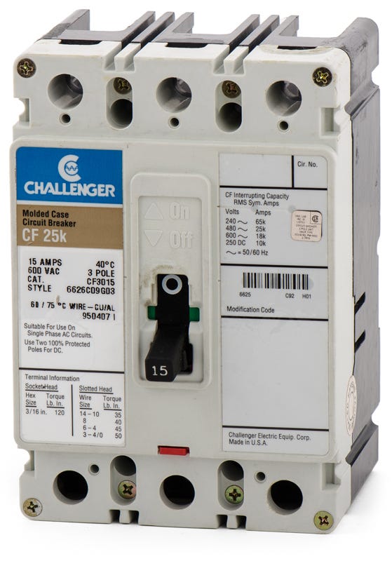 Challenger CF3015 3 Pole Circuit Breaker