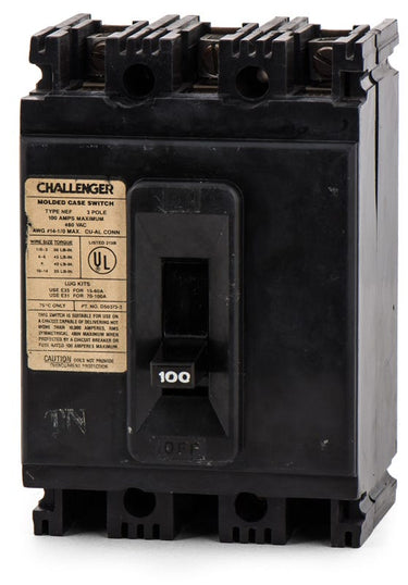 Challenger D50373-3 3 Pole Circuit Breaker
