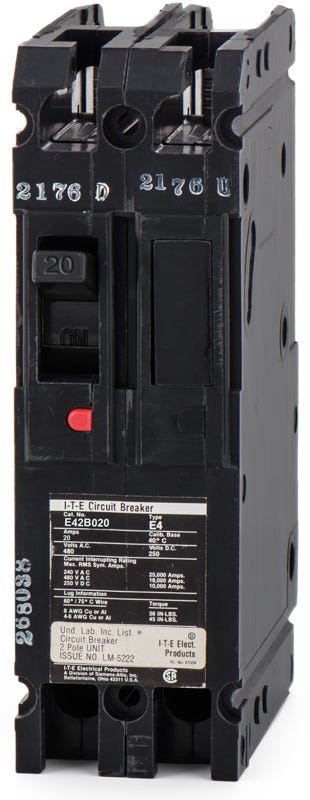 Siemens E42B020 2 Pole Circuit Breaker