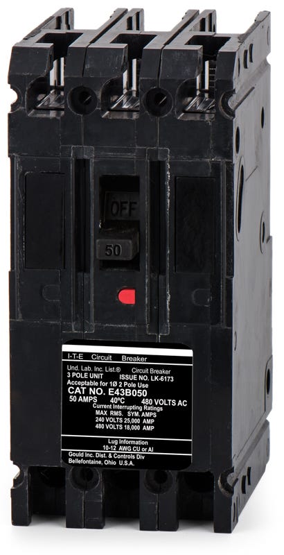 Siemens E43B050 3 Pole Circuit Breaker