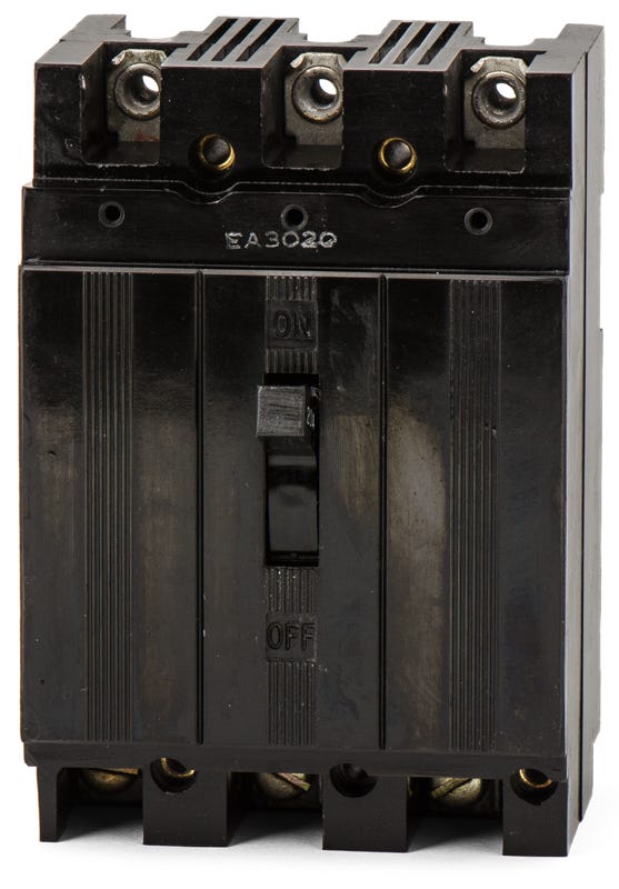 Westinghouse EA3020 3 Pole Circuit Breaker