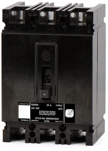 Westinghouse EB3050 3 Pole Circuit Breaker
