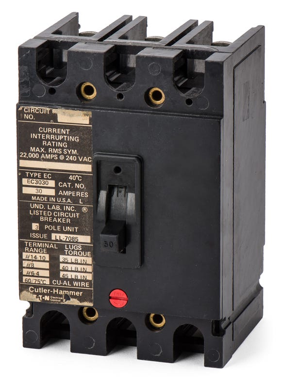 Eaton/Cutler-Hammer EC3030 3 Pole Circuit Breaker