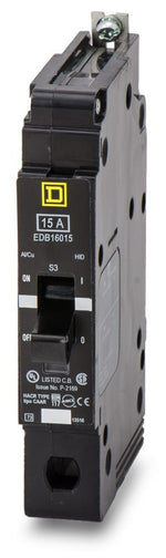 Square D EDB16015 1 Pole Circuit Breaker