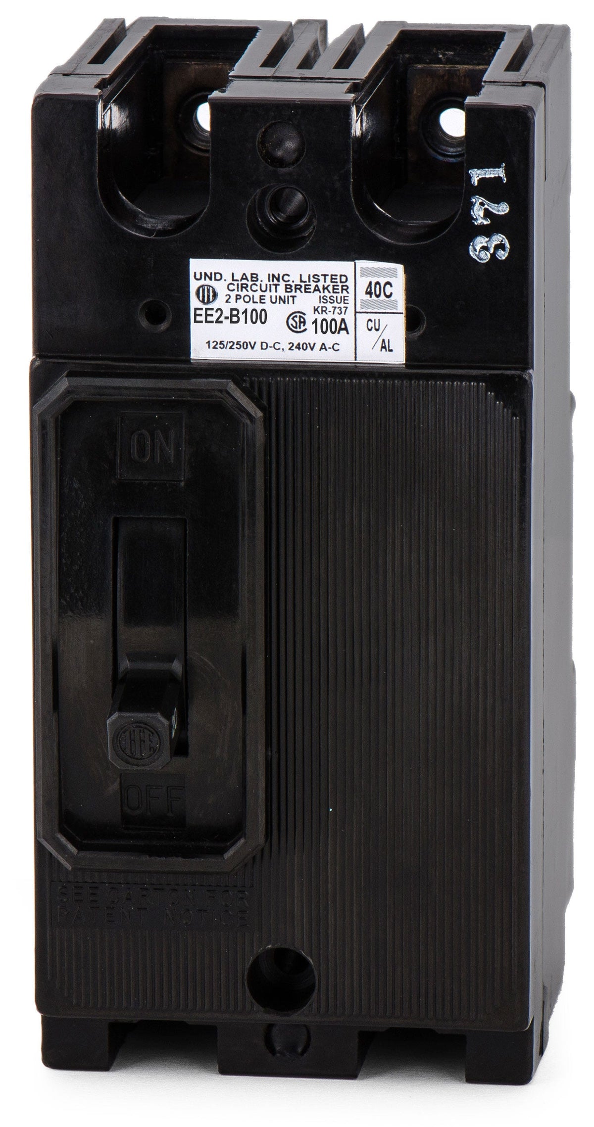 Siemens EE2B100 2 Pole Circuit Breaker