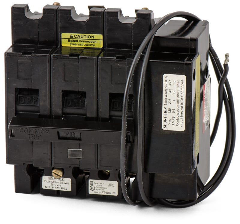 Square D EHB340701082 3 Pole Circuit Breaker