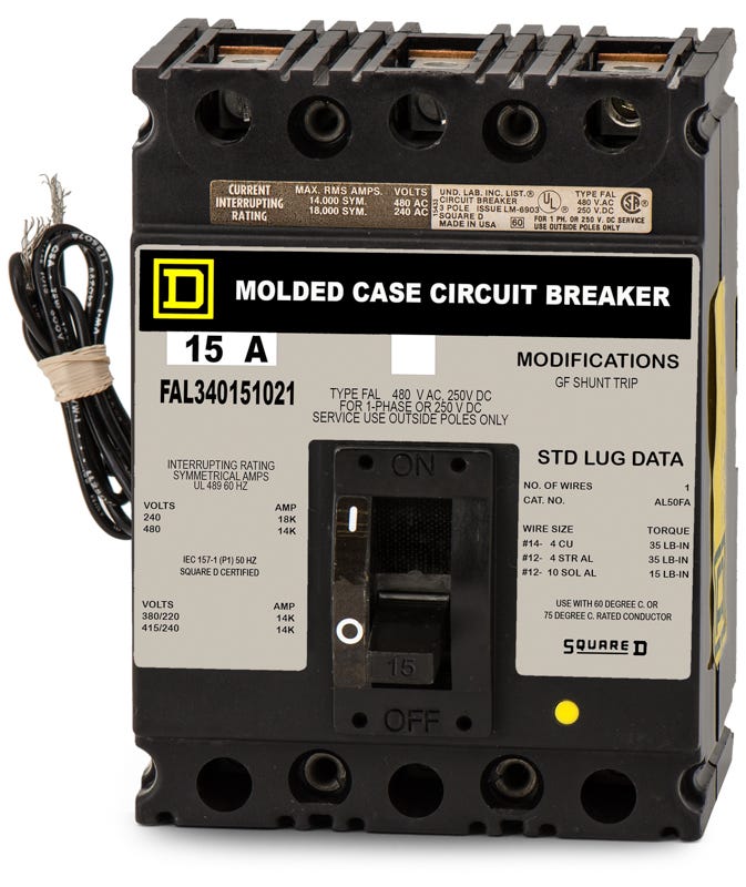 Square D FAL340151021 3 Pole Circuit Breaker