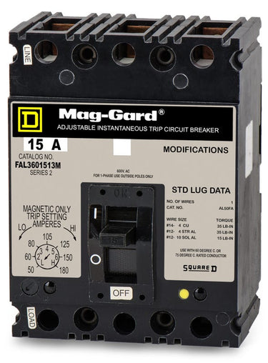 Square D FAL3601513M 3 Pole Circuit Breaker