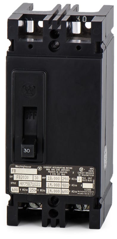 Westinghouse FB2030 2 Pole Circuit Breaker