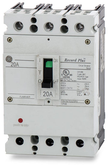 General Electric FBV36TE020RV 3 Pole Circuit Breaker
