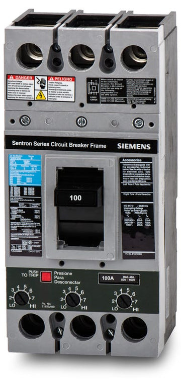 Siemens FD63B100 3 Pole Circuit Breaker