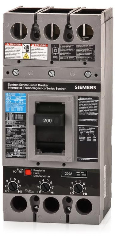 Siemens FD63B200 3 Pole Circuit Breaker