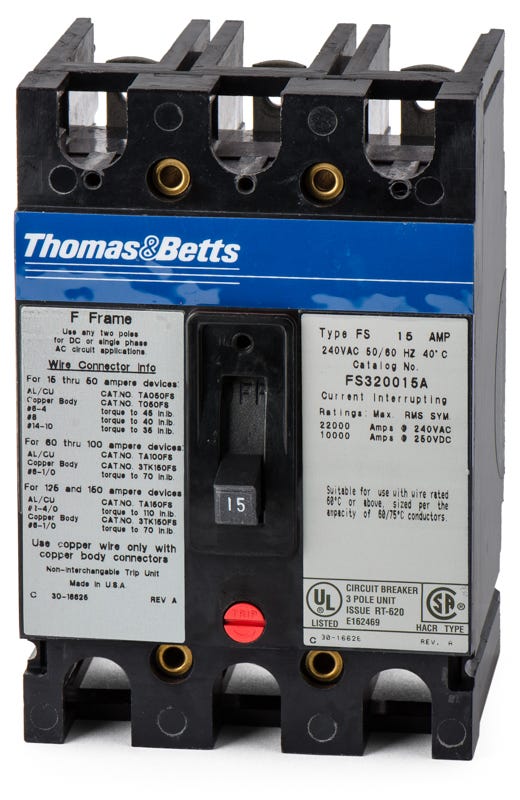 Eaton/Cutler-Hammer FS320015A 3 Pole Circuit Breaker