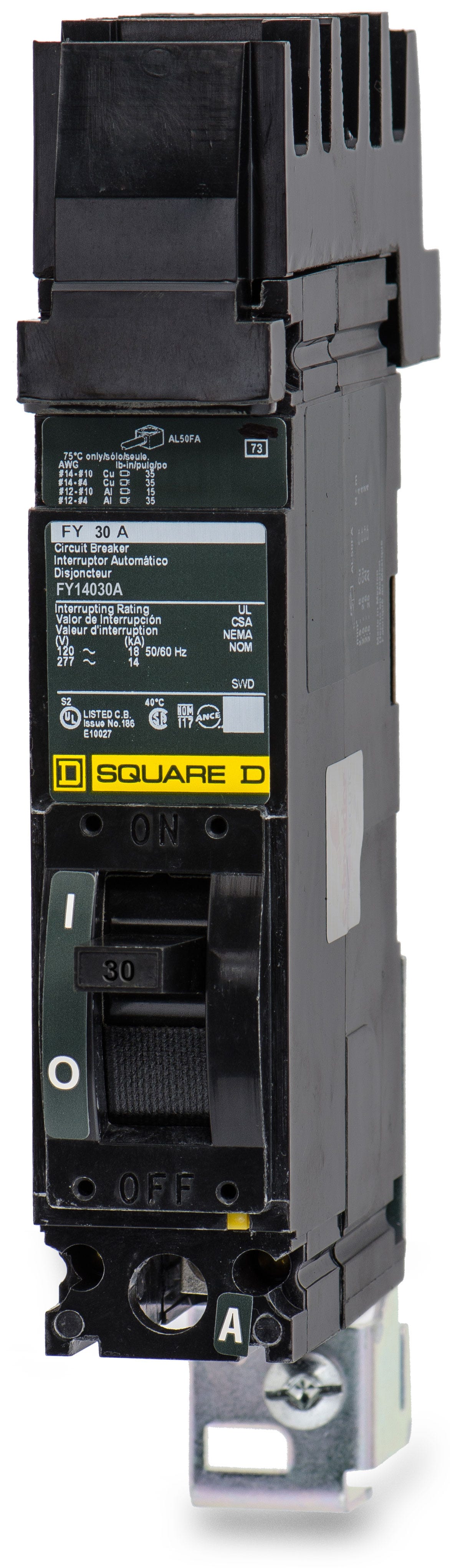 Square D FY14030A 1 Pole Circuit Breaker