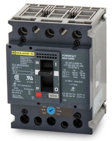 Square D GJL36030M04 3 Pole Circuit Breaker