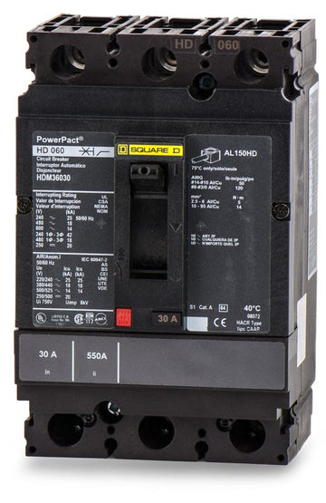 Square D HDM36030 3 Pole Circuit Breaker