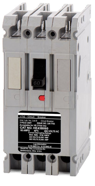 Siemens HE43B060 3 Pole Circuit Breaker