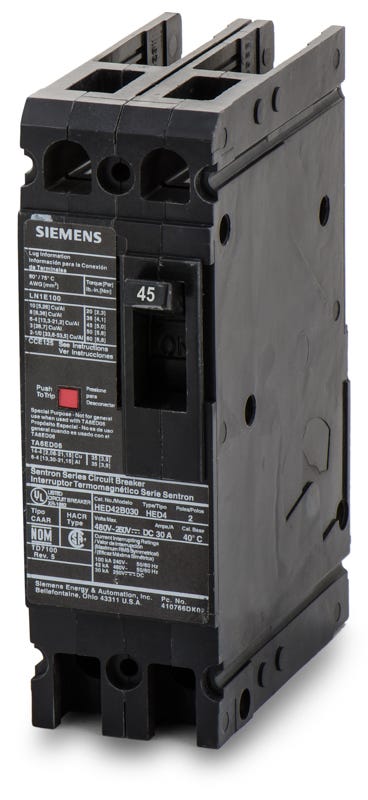Siemens HED42B045 2 Pole Circuit Breaker