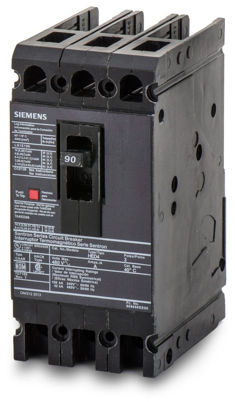 Siemens HED43B090L 3 Pole Circuit Breaker