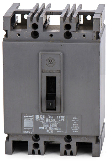 Westinghouse HFB2015 2 Pole Circuit Breaker