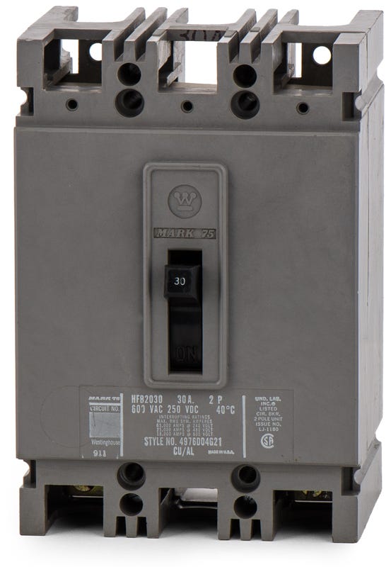 Westinghouse HFB2030 2 Pole Circuit Breaker