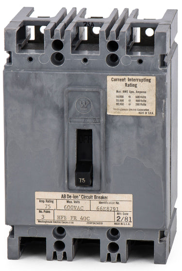 Eaton/Cutler-Hammer HFB3075 3 Pole Circuit Breaker