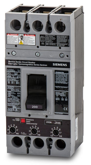 Siemens HHFXD63B200 3 Pole Circuit Breaker