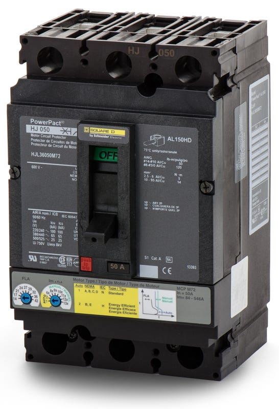 Square D HJL36050M72 3 Pole Circuit Breaker