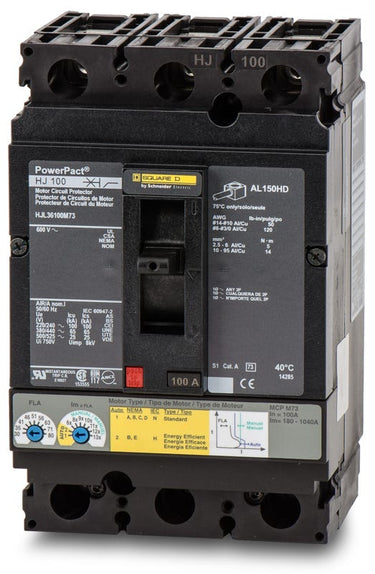 Square D HJL36100M73 3 Pole Circuit Breaker