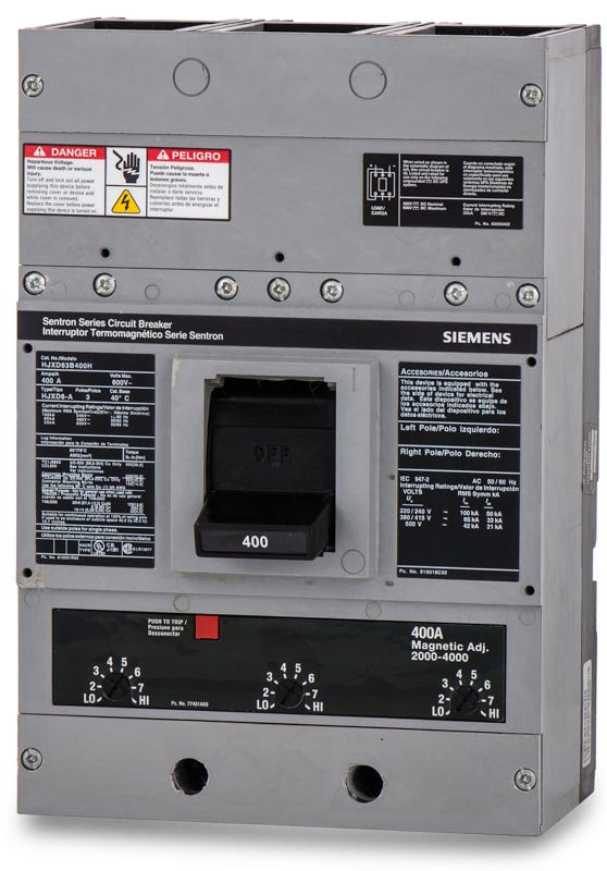 Siemens HJXD63B400H 3 Pole Circuit Breaker