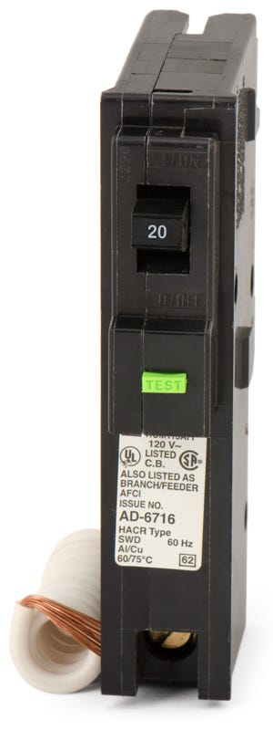 Square D HOM120AFI 1 Pole Circuit Breaker Arc Fault