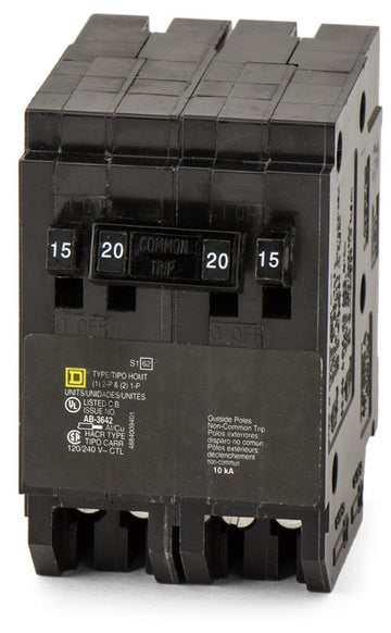 Square D HOMT1515220 Quad Circuit Breaker