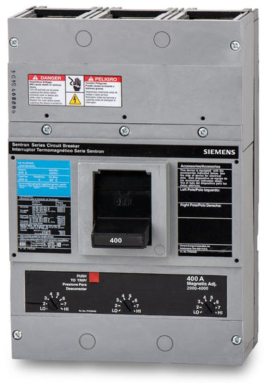 Siemens JD63B400L 3 Pole Circuit Breaker