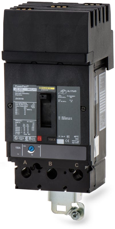 Square D JDA36150 3 Pole Circuit Breaker